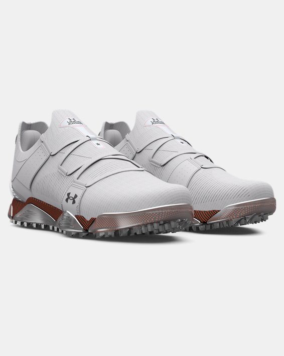 Men's UA HOVR™ Tour Spikeless Wide (E) Golf Shoes in Gray image number 3